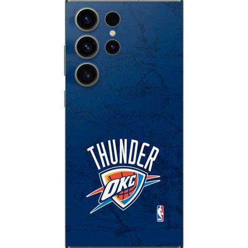 NBA OKC Thunder Distressed Galaxy S25 Ultra Skin